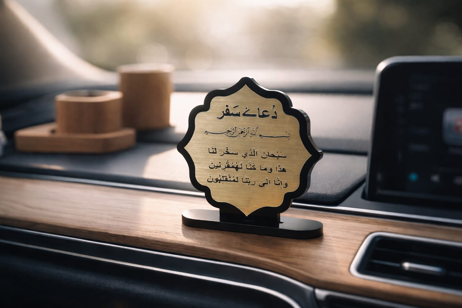 Safar ki Dua Dashboard Acrylic – 8 x 8 cm