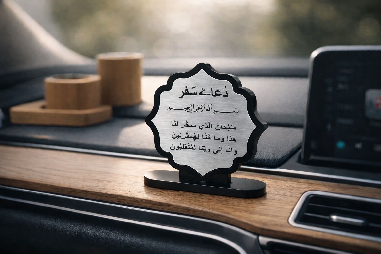 Safar ki Dua Dashboard Acrylic – 8 x 8 cm