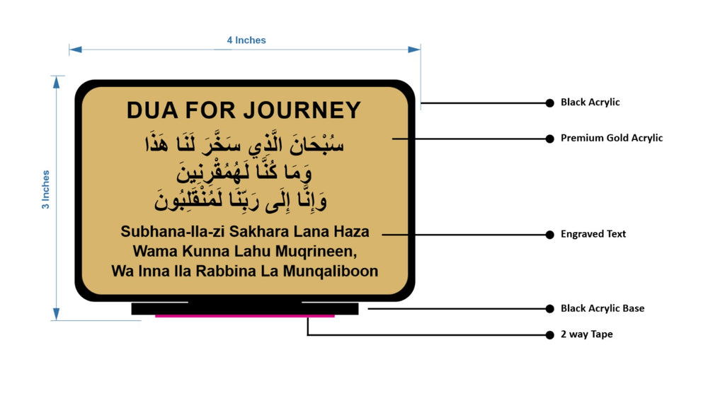 Dua for Journey Car Dashboard